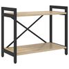 vidaXL Hilla Sonoma Eik 60 x 30 x 50 cm Samsettur vi&eth;ur