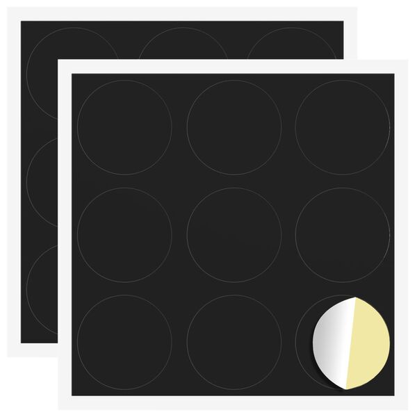 vidaXL Sj&aacute;lfl&iacute;mplata fyrir skr&uacute;fur 2 pcs Svartur &Oslash; 20 x 0,5 mm