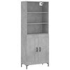 vidaXL H&aacute;r Sk&aacute;pur Steypugr&aacute;r 69,5x34x180 cm Samsettur Vi&eth;ur