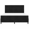 vidaXL LED Box Spring R&uacute;m me&eth; d&yacute;nu Svartur 180 x 200 cm d&uacute;kur