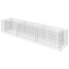 vidaXL Gabion Grj&oacute;tkassi Upph&aelig;kka&eth; Bl&oacute;maker S&iacute;nkh&uacute;&eth;a&eth; St&aacute;l 270x50x50cm