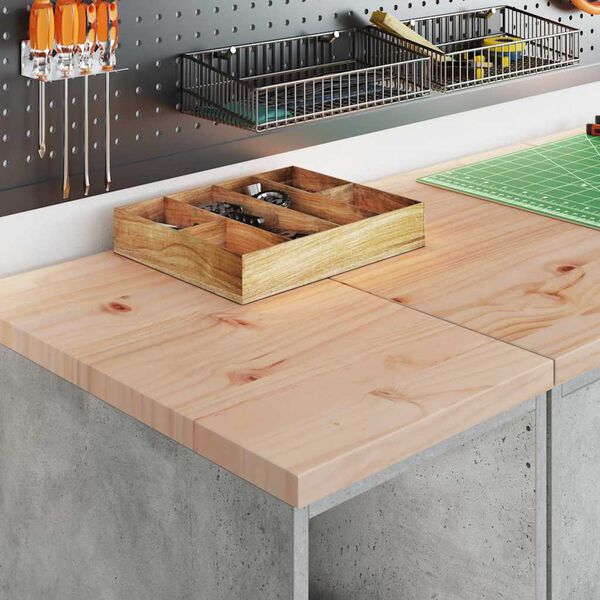 vidaXL Bílskúrsgeymsluskápur 30x51x85 cm Gegnheil Fura