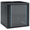 vidaXL 12U Veggfestur Netsk&aacute;pur 19" IP20 600x600x640 mm