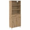 vidaXL H&aacute;bor&eth; Artisan Eik 69,5 x 34 x 180 cm Samsettur vi&eth;ur