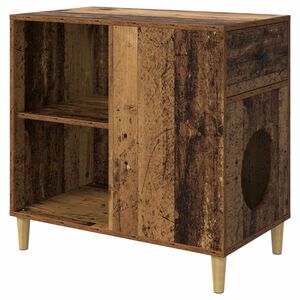 vidaXL Katta h&uacute;s Gamalt timbur 72 x 42.5 x 70 cm Samsettur vi&eth;ur