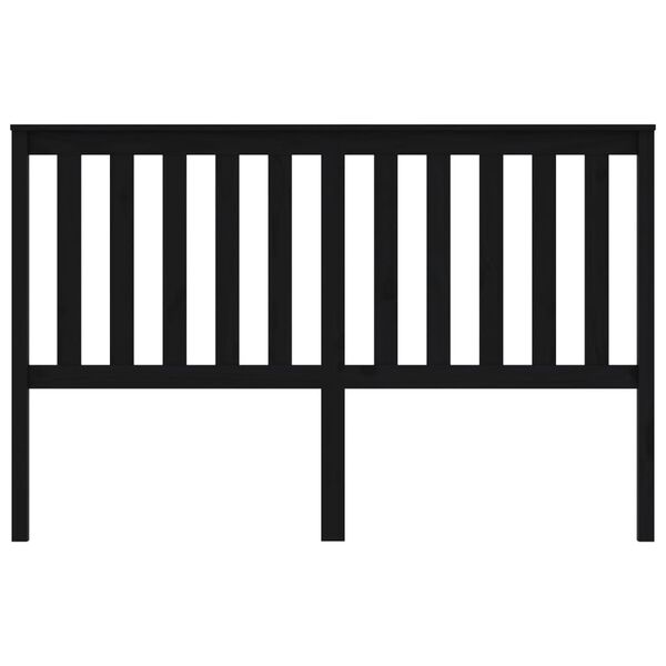 vidaXL H&ouml;f&eth;agafl fyrir R&uacute;m Svartur 166x6x101 cm Gegnheil Fura