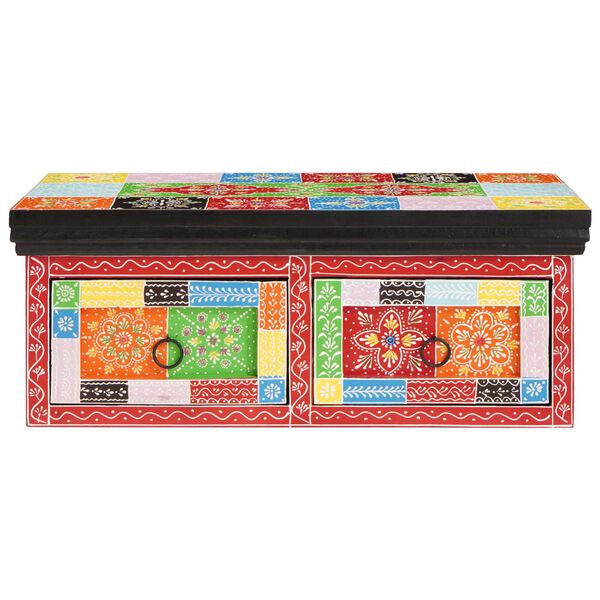 vidaXL Sjónvarpsskápar Marglitur 60 x 30 x 24 cm Gegnheill mangóviður