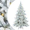 vidaXL Gervi hengdu j&oacute;latr&eacute; me&eth; 300 LED Hv&iacute;tt 210 cm PVC og St&aacute;l