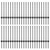vidaXL Gir&eth;ingarp&oacute;stur 44 pcs Gr&aacute;r 100 cm St&aacute;l