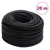 vidaXL Hybrid Loftslanga Svart 0,6" 20 m G&uacute;mm&iacute; og PVC
