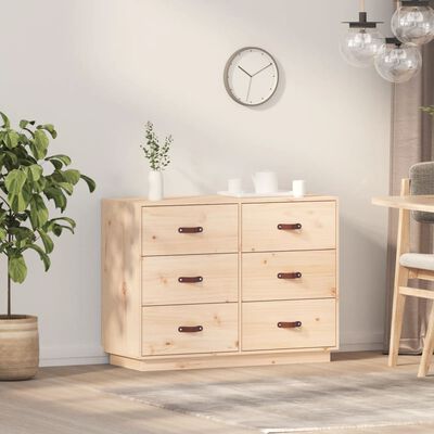 vidaXL skenkur 100x40x75 cm Solid Wood Furu