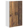 vidaXL Eldh&uacute;s sk&aacute;pur Gamalt timbur 60 x 31 x 100 cm Samsettur vi&eth;ur