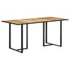 vidaXL Bor&eth;stofubor&eth; 160 cm Gr&oacute;fur Mang&oacute;vi&eth;ur
