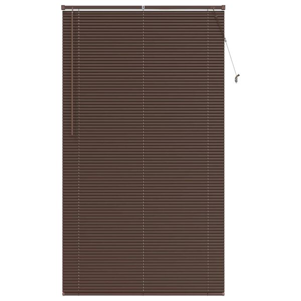 vidaXL Venes&iacute;skur blindur D&ouml;kk br&uacute;nn me&eth; mynstri 213 x 120 cm PVC