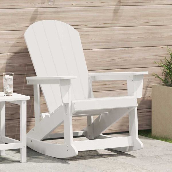 vidaXL Adirondack vagga Hv&iacute;tt 92 x 73,5 x 92 cm HDPE