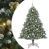 vidaXL Gervi j&oacute;latr&eacute; me&eth; 300 LED Gr&aelig;nn 210 cm PVC, plast og st&aacute;l