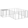 vidaXL Hundabyrgi Silver 8,47 m&sup2; St&aacute;l