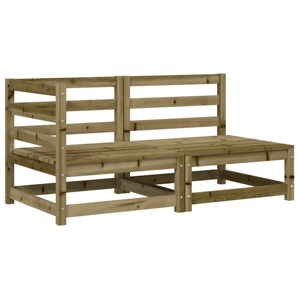 vidaXL Gar&eth;s&oacute;fi me&eth; Sessum 2-s&aelig;ta Gagnvarin Fura