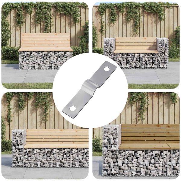 vidaXL Strikplata 12 pcs Silfur 50 x 10 x 1,2 mm J&aacute;rn