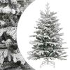 vidaXL Gervij&oacute;latr&eacute; me&eth; Greinum &aacute; Hj&ouml;rum og Snj&oacute;flygsum 180 cm