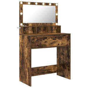 vidaXL Svefnherbergis kl&aelig;&eth;abur&eth;arbla&eth; Rau&eth;-eik 80 x 39,6 x 135 cm