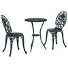 vidaXL Gar&eth; Bistro Set 3 pcs Gr&aelig;nn &Aacute;l