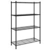 vidaXL Geymsluhilla 4 Hillur 90x35x137 cm Sv&ouml;rt 200 kg