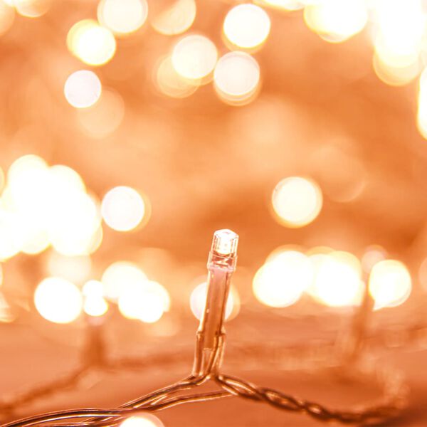 vidaXL LED strengur með 1000 LED heitum hvítum 100 m PVC