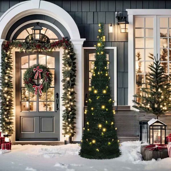 vidaXL Pop-up Gervij&oacute;latr&eacute; me&eth; Lj&oacute;sum Gr&aelig;nt 210 cm