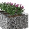 vidaXL Gabion h&aelig;kka&eth; r&uacute;m Silfur 150 x 100 x 60 cm Galvaniserad st&aacute;l