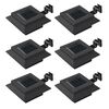vidaXL &Uacute;tis&oacute;larlampar 6 stk. LED Ferningslaga 12 cm Svartir