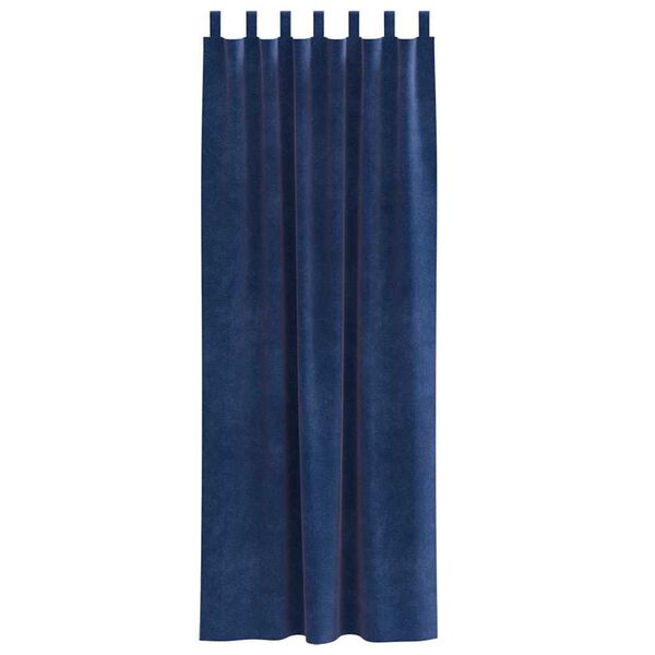 vidaXL Myrkratj&ouml;ld 2 pcs D&ouml;kkbl&aacute;r 140 x 260 cm Flauel