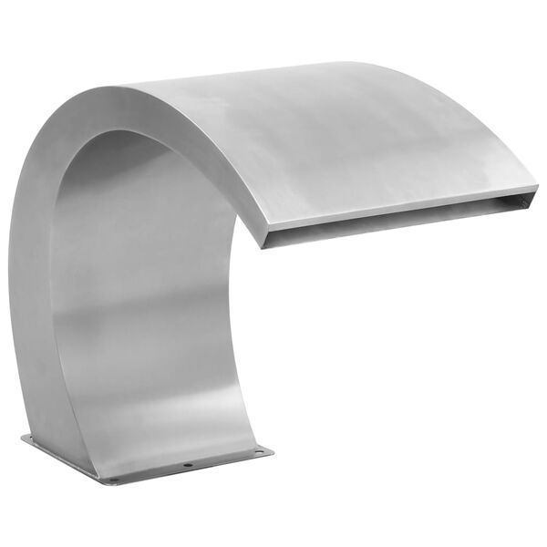 vidaXL Sundlaugarbrunnur með LED-ljósi Ryðfrítt Stál 30x60x45 cm