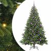 vidaXL Gervi j&oacute;latr&eacute; me&eth; 300 LED me&eth; standi Gr&aelig;nn 180 cm PE og PVC