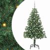 vidaXL J&oacute;latr&eacute; me&eth; 150 LED me&eth; standi Gr&aelig;nn 150 cm PVC