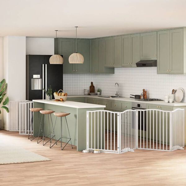 vidaXL hundahli&eth; me&eth; hur&eth; sem h&aelig;gt er a&eth; brj&oacute;ta saman 10 pl&ouml;tur 800 cm