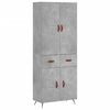vidaXL H&aacute;r Sk&aacute;pur Steypugr&aacute;r 69,5x34x180 cm Samsettur Vi&eth;ur