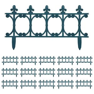 vidaXL Gar&eth;kantur 16 stk. Gr&aelig;nn 10 m PP