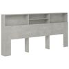 vidaXL H&ouml;fu&eth;gaflssk&aacute;pur Steinsteyptur Gr&aacute;r 220x19x103,5 cm