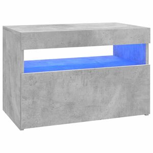 vidaXL Sj&oacute;nvarpssk&aacute;pur me&eth; LED Steypugr&aacute;r 60x35x40 cm