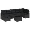 vidaXL S&oacute;fasett me&eth; p&uacute;&eth;i 5 pcs p&oacute;l&yacute;rattan