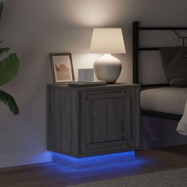 vidaXL Noat&ouml;flu sk&aacute;pur Gr&aacute;r 44 x 34,5 x 45 cm Samsettur vi&eth;ur