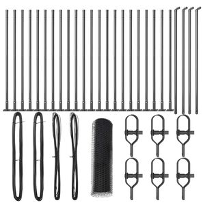 vidaXL Gir&eth;ingarp&oacute;stur Gr&aacute;r 50 x 1 m (25 mm nett) St&aacute;l og PVC