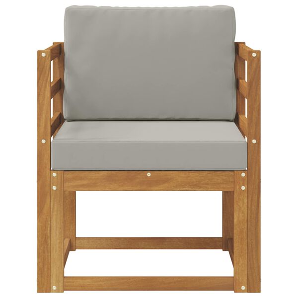 vidaXL &Uacute;tis&oacute;fi Solid Akas&iacute;uskei&eth; og P&oacute;lyester N&aacute;tt&uacute;ruleg og lj&oacute;s gr&aacute;