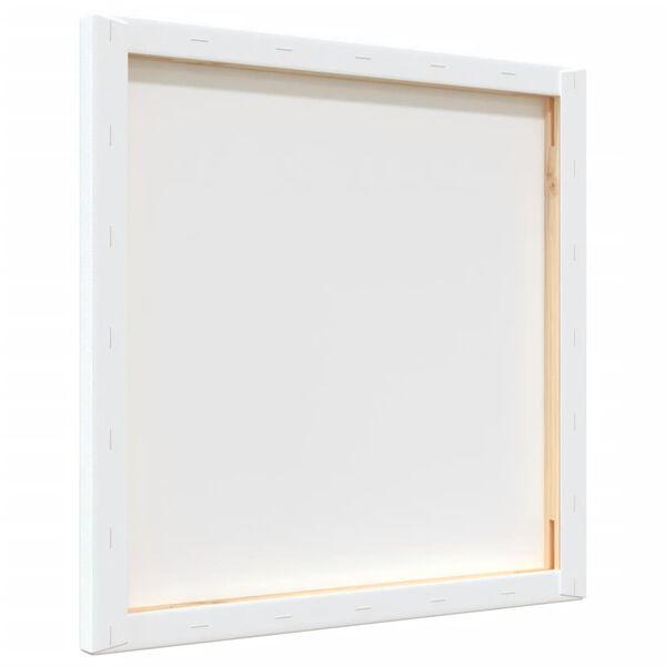 vidaXL Strekktir Strigar 12 stk. Hv&iacute;tt Efni og Gegnheil Fura