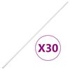 vidaXL Kapalstokkar 25x25 mm 30 m PVC