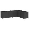 vidaXL Gar&eth;ker Svart 160x120x53 cm PP