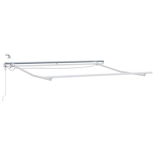 vidaXL Sj&oacute;nvarpsskraut Grind Me&eth; LED r&aelig;ma lj&oacute;sum Hv&iacute;tt 350 x 250 cm &Aacute;l