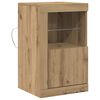 vidaXL LED Hli&eth;arsk&aacute;pur Artisan Eik 41 x 37 x 67 cm Samsettur vi&eth;ur