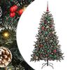 vidaXL Gervi j&oacute;latr&eacute; me&eth; 150 LED Gr&aelig;nn 150 cm PVC, plast og st&aacute;l